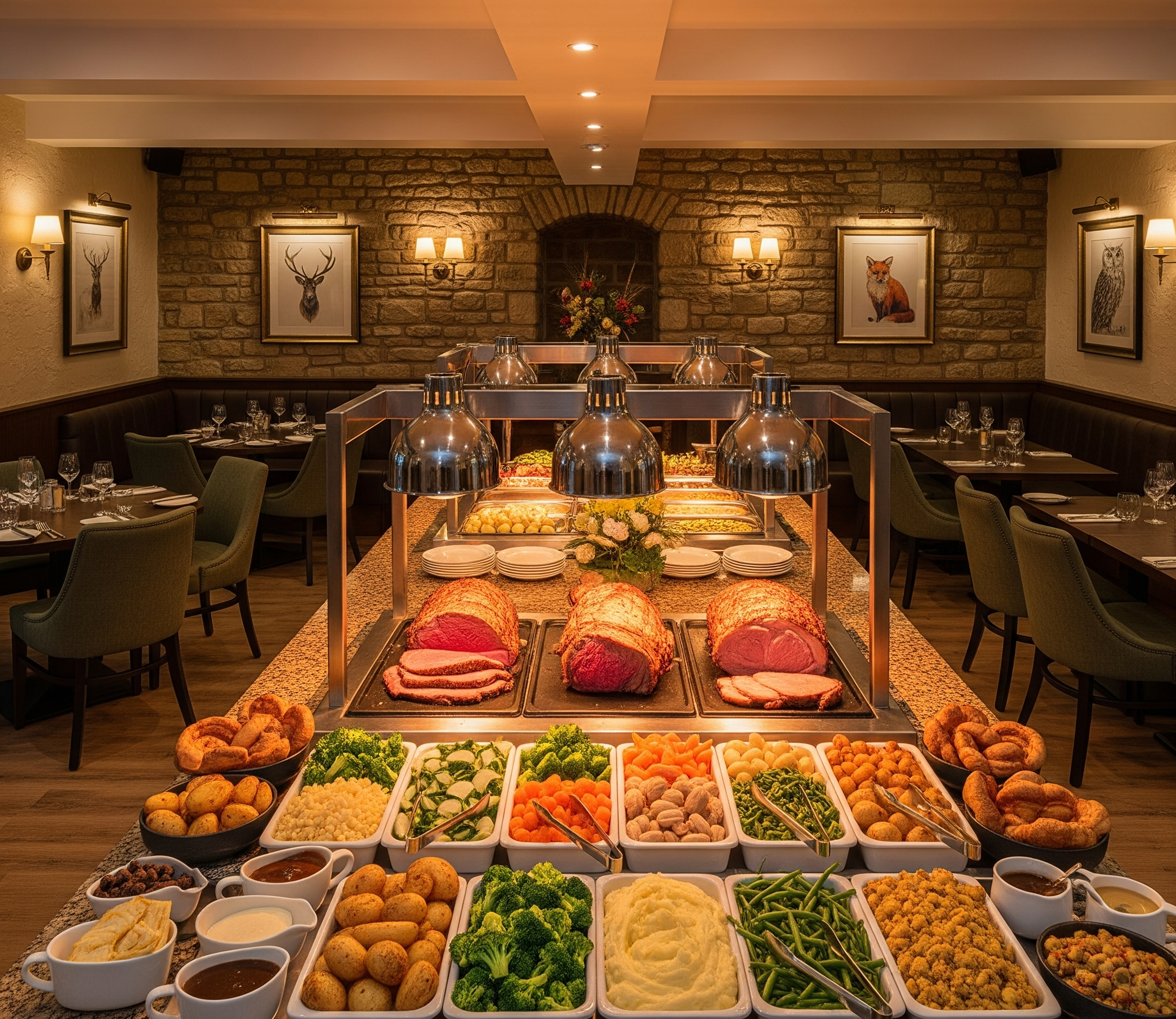 A delicious carvery selection