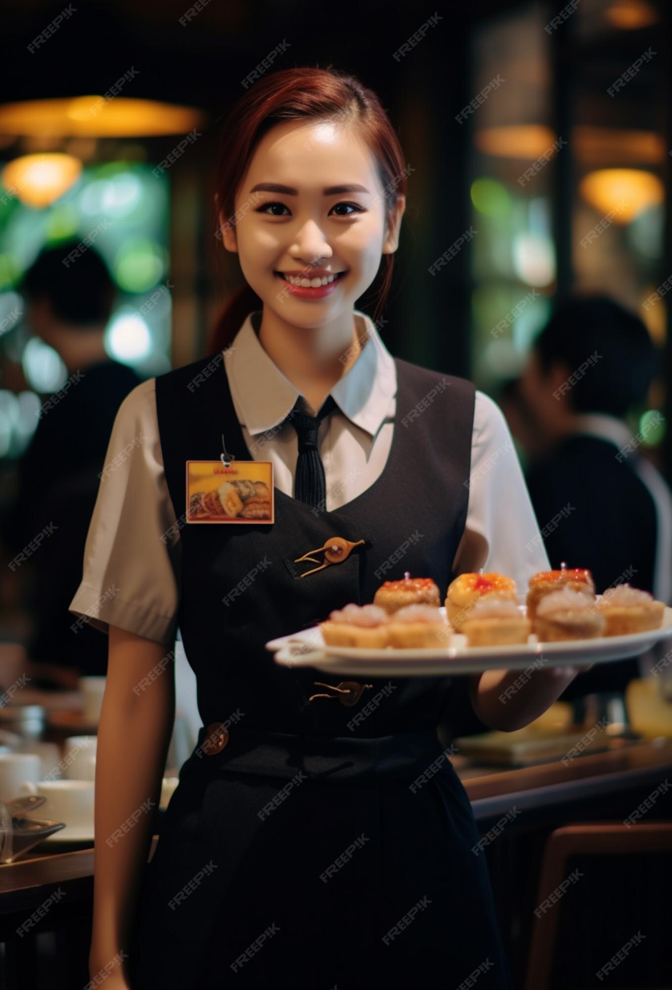 Wei Tress, Waitress at Castle Play & Plate